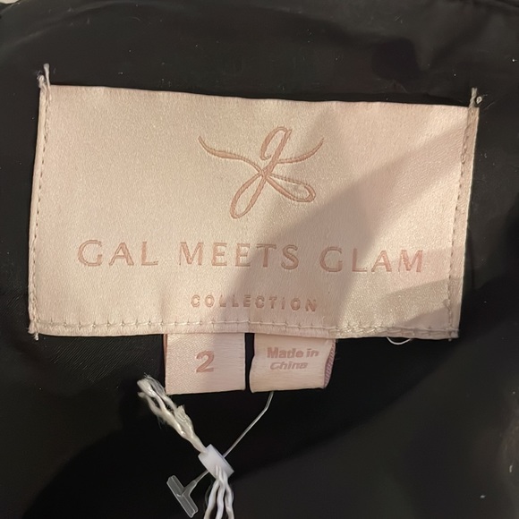 Gal Meets Glam Collection Kimberly Cocktail Dress Midnight Jacquard - Picture 4 of 6